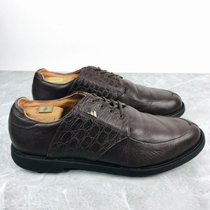 Adidas Z-Traxion Fit Foam Mens Size 11.5‎ Golf Shoes Brown Leather Classic Golf